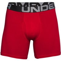 3er Pack UNDER ARMOUR Charged Baumwoll-Boxerjock 600 - red/academy/mod gray medium heather S von Under Armour