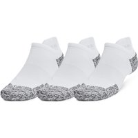 3er Pack UNDER ARMOUR Dry No Show Laufsocken 100 - white/halo gray/reflective M (36.5-42) von Under Armour