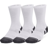 3er Pack UNDER ARMOUR Performance Tech Crew Socken 100 - white/white/jet gray L (42-47) von Under Armour