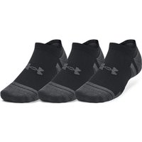 3er Pack UNDER ARMOUR Performance Tech Füßlinge 001 - black/black/jet gray XL (48-50) von Under Armour