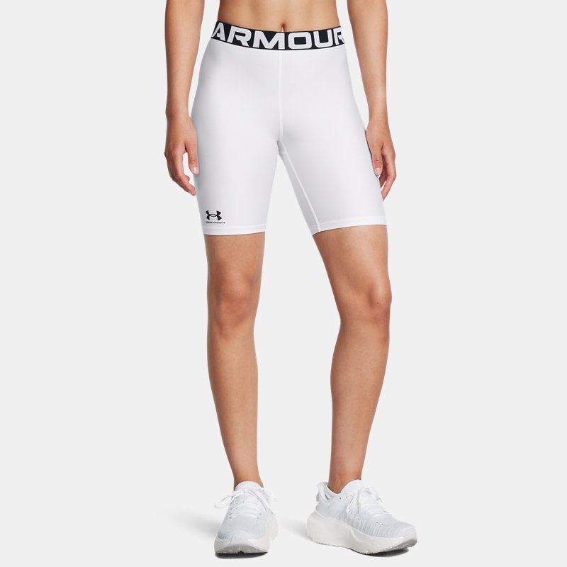 HeatGear® 8" Shorts für Damen (20 cm) Weiß / Schwarz XXL von Under Armour