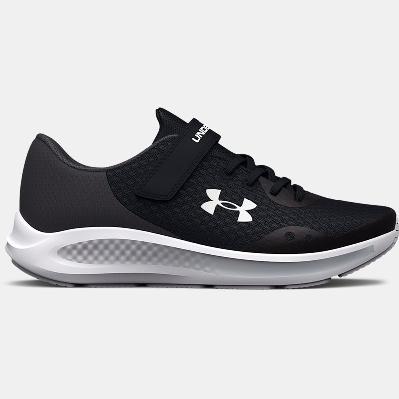 Mädchen Pre-School Under Armour Pursuit 3 AC Laufschuhe Schwarz / Jet Grau / Weiß 28 von Under Armour