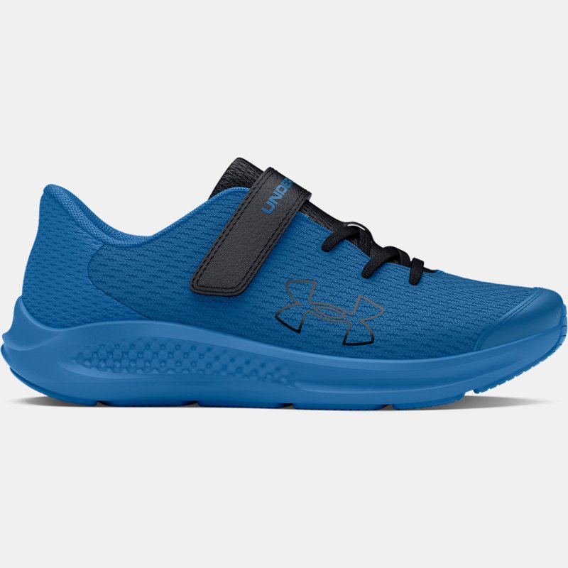 Pre-School Under Armour Pursuit 3 AC Big Logo Laufschuhe für Jungen Photon Blau / Viral Blau / Schwarz 31.5 von Under Armour