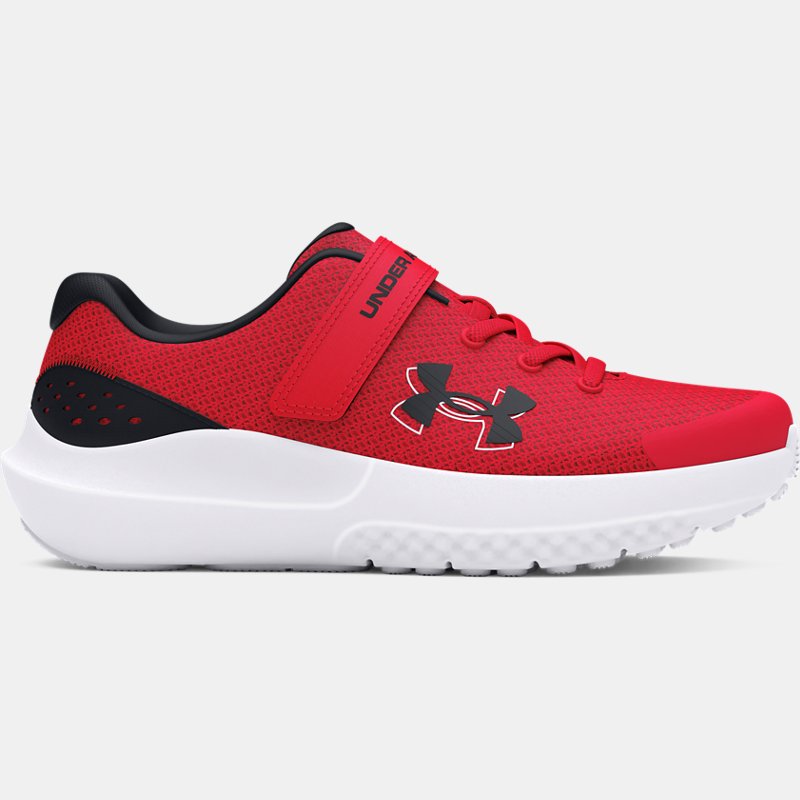 Pre-School Under Armour Surge 4 AC Laufschuhe für Jungen Rot / Schwarz / Schwarz 29.5 von Under Armour