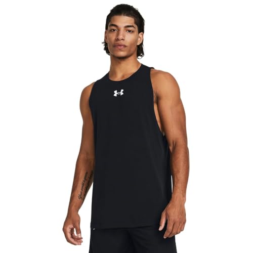 Under Armour Herren UA Baseline Cotton Tank, weiches und leichtes Basketball Shirt, schnelltrocknendes Herren Tank Top aus Baumwolljersey-Mischung Under Armour Herren UA Baseline Cotton Tank, weiches und leichtes Basketball Shirt, schnelltrocknendes Herren Tank Top aus Baumwolljersey-Mischung von Under Armour