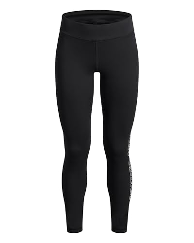 UA Motion Branded Leggings - Black/White - YSM UA Motion Branded Leggings - Black/White - YSM von Under Armour