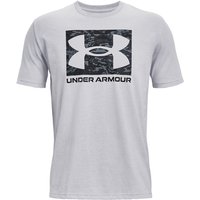 UNDER ARMOUR ABC Camouflage Boxed Logo kurzarm Trainingsshirt Herren 011 - mod gray light heather/mod gray light heather L von Under Armour