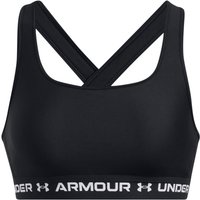 UNDER ARMOUR Armour Mid Crossback Sport-BH Damen 006 - black/black/white XS von Under Armour