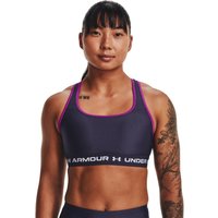 UNDER ARMOUR Armour Mid Crossback Sport-BH Damen 558 - tempered steel/tempered steel/white S von Under Armour