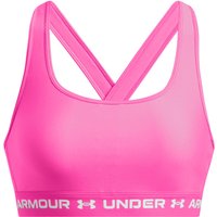 UNDER ARMOUR Armour Mid Crossback Sport-BH Damen 656 - rebel pink/rebel pink/white M von Under Armour