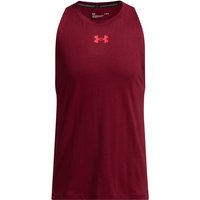 UNDER ARMOUR Baseline Baumwoll Tanktop Herren 625 - cardinal/racer red S von Under Armour