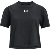 UNDER ARMOUR Crop Sportstyle Logo T-Shirt Mädchen 001 - black/white L (149-160 cm) von Under Armour