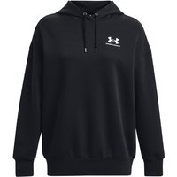 UNDER ARMOUR Essential OverSized Fleece Hoodie Damen 001 - black/white S von Under Armour