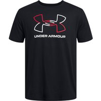 UNDER ARMOUR Foundation Sportshirt Herren 001 - black/red/white L von Under Armour
