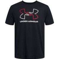 UNDER ARMOUR Foundation Sportshirt Herren 001 - black/red/white M von Under Armour