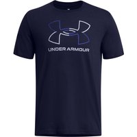 UNDER ARMOUR Foundation Sportshirt Herren 410 - midnight navy/royal/steel L von Under Armour