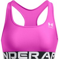 UNDER ARMOUR HeatGear Armour Mid Support Sport-BH Damen 572 - vivid magenta/white L von Under Armour