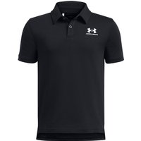 UNDER ARMOUR Icon Poloshirt Jungen 001 - black/white M (137-149 cm) von Under Armour