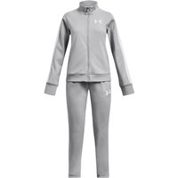 UNDER ARMOUR Knit Trainingsanzug Mädchen 011 - mod gray/white M (137-149 cm) von Under Armour