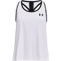 UNDER ARMOUR Knockout Tanktop Mädchen 100 - white/black/black L (149-160 cm) von Under Armour