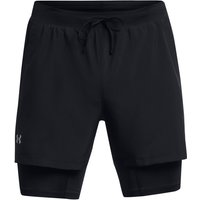 UNDER ARMOUR Launch 5'' 2in1 Laufshorts Herren 001 - black/black/reflective XXL von Under Armour