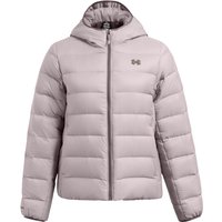 UNDER ARMOUR Legend Down Kapuzenjacke Damen 015 - tetra gray/fresh clay M von Under Armour