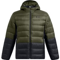 UNDER ARMOUR Legend Down Kapuzenjacke Herren 390 - marine od green/black/black M von Under Armour