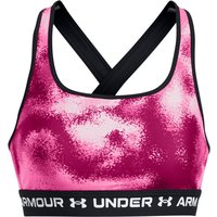 UNDER ARMOUR Mid Crossback Print Sport-BH Damen 686 - astro pink/pink/white XL von Under Armour