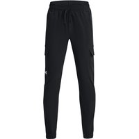 UNDER ARMOUR Pennant Woven Cargohose Jungen 001 - black/black/white XS (122-127 cm) von Under Armour