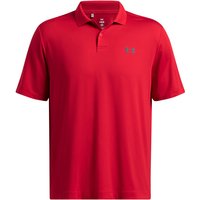 UNDER ARMOUR Performance 3.0 Golf-Poloshirt Herren 601 - red/midnight navy S von Under Armour