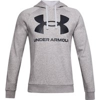 UNDER ARMOUR Rival Fleece Big Logo Hoodie Herren 011 - mod gray light heather/black XXL von Under Armour