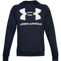 UNDER ARMOUR Rival Fleece Big Logo Hoodie Herren 410 - midnight navy/onyx white XL von Under Armour