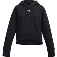 UNDER ARMOUR Rival Fleece Crop Hoodie Mädchen 001 - black/white S (127-137 cm) von Under Armour