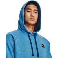 UNDER ARMOUR Rival Fleece Hoodie Herren 437 - petrol blue light heather/onyx white XXL von Under Armour