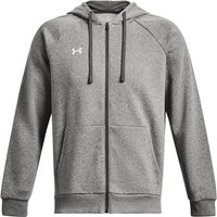 UNDER ARMOUR Rival Fleece Kapuzenjacke Herren 025 - castlerock light heather/white XS von Under Armour