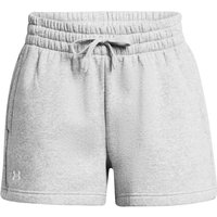 UNDER ARMOUR Rival Fleece Shorts Damen 011 - mod gray light heather/white L von Under Armour