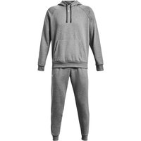 UNDER ARMOUR Rival Fleece Trainingsanzug Herren 025 - castlerock light heather/white L von Under Armour