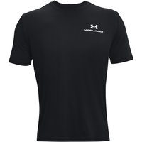 UNDER ARMOUR Rush Energy kurzarm Trainingsshirt Herren 001 - black/white S von Under Armour