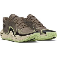 UNDER ARMOUR Spawn 6 Mid Camo Basketballschuhe 200 - taupe dusk/black/retro green 43 von Under Armour