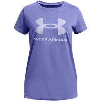 UNDER ARMOUR Sportstyle Logo kurzarm Trainingsshirt Mädchen 562 - starlight/celeste L (149-160 cm) von Under Armour