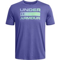 UNDER ARMOUR Team Issue Wordmark kurzarm Trainingsshirt Herren 561 - starlight/matrix green/celeste M von Under Armour