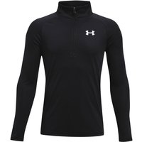 UNDER ARMOUR Tech 2.0 1/2-Zip langarm Sportshirt Jungen 001 - black/white S (127-137 cm) von Under Armour