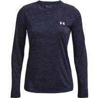 UNDER ARMOUR Tech Twist Sweatshirt Damen 411 - midnight navy/cadet/metallic silver M von Under Armour