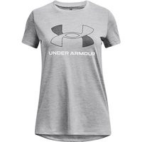 UNDER ARMOUR Tech Twist Trainingsshirt Mädchen 011 - mod gray/white L (149-160 cm) von Under Armour