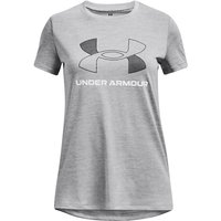 UNDER ARMOUR Tech Twist Trainingsshirt Mädchen 011 - mod gray/white M (137-149 cm) von Under Armour