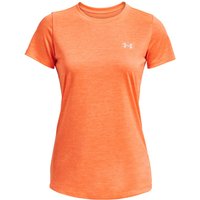 UNDER ARMOUR Tech Twist kurzarm Trainingsshirt Damen 866 - orange blast/orange tropic/metallic silver S von Under Armour