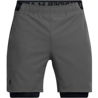 UNDER ARMOUR Vanish Woven 2in1 Trainingsshorts Herren 025 - castlerock/black/black S von Under Armour