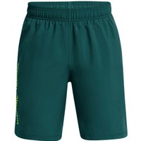 UNDER ARMOUR Woven Shorts Jungen 449 - hydro teal/high vis yellow L (149-160 cm) von Under Armour