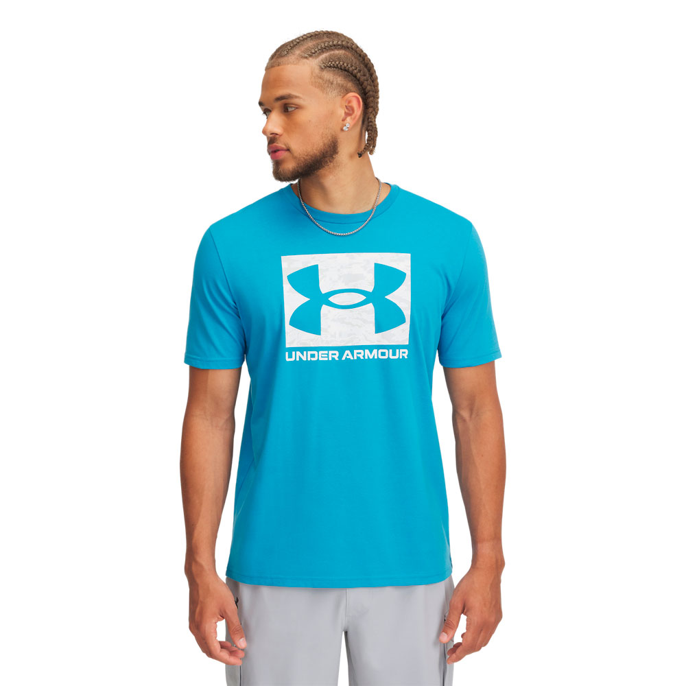 Under Armour Abc Camo Boxed Logo Short Sleeve T-shirt Blau 3XL / Regular Mann von Under Armour