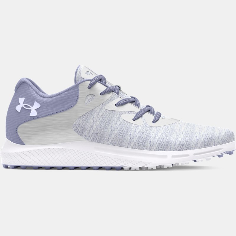 Under Armour Charged Breathe 2 Golfschuhe aus Strickstoff ohne Spikes für Damen Celeste / Celeste / Weiß 38.5 von Under Armour